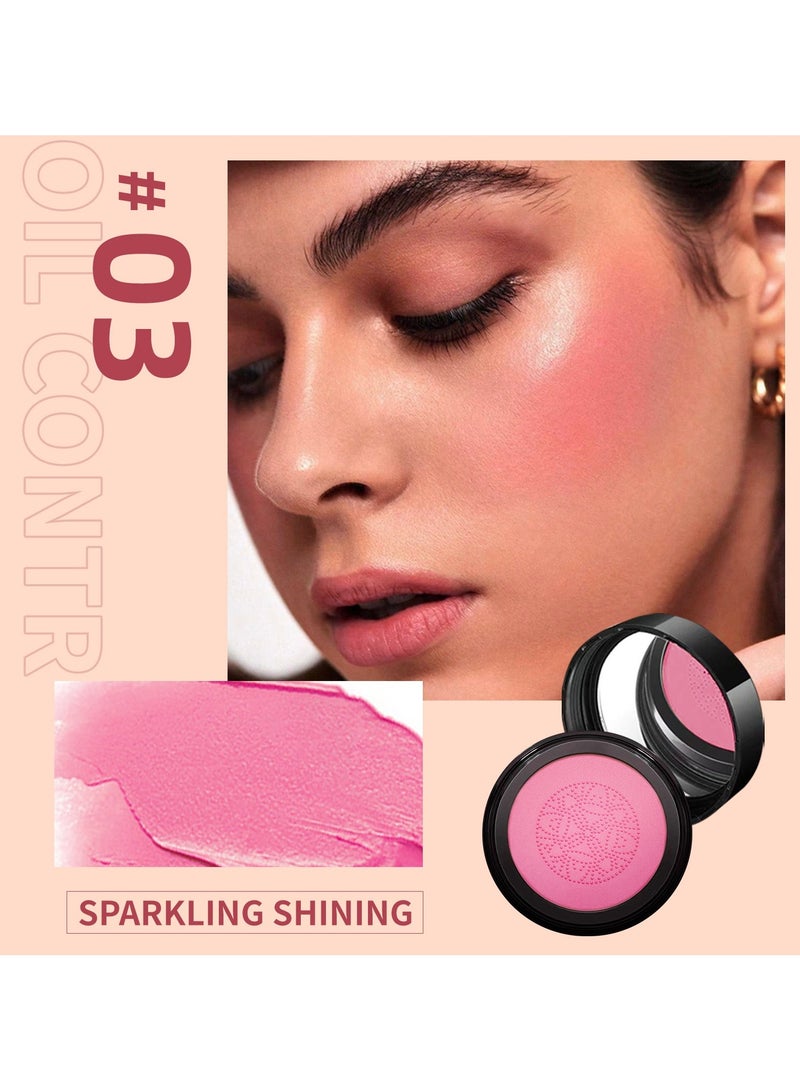OSYA 2 COLOR AIR CUSHION BLUSHER SET,Natural Blusher for Cheeks, Highly Pigmented Blush Makeup Easy to Blend Makeup Blushin,BLUSHER SET - Image 4
