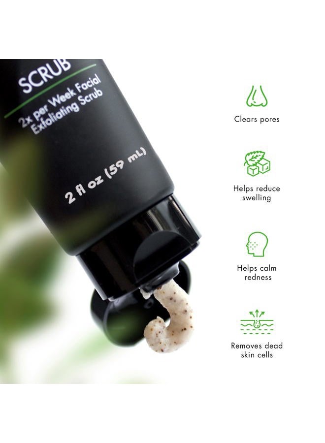 tiege hanley Exfoliating Face Wash for Men, 2 Oz - Gentle Face Scrub for Deep Pore Cleansing, Detoxifies & Removes Dead Skin Cells - Refreshing Facial Exfoliator for Dry or Sensitive Skin - Image 4