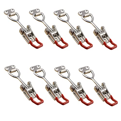 MIKMAYTOO Adjustable Toggle Latch Clamp 4001, 330 Lbs 150Kg Holding Capacity, 4001 Heavy Duty Quick Release Pull Latch Toggle Clamp (R4001-8PCS) - Image 1