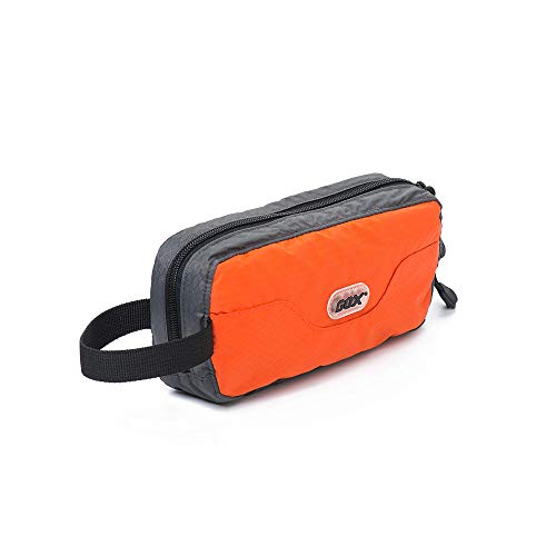 GOX Travel Toiletry Bag,Dopp Kit Case,Ultra-Light Cosmetics Bag Makeup Organizer(Orange) - Image 1