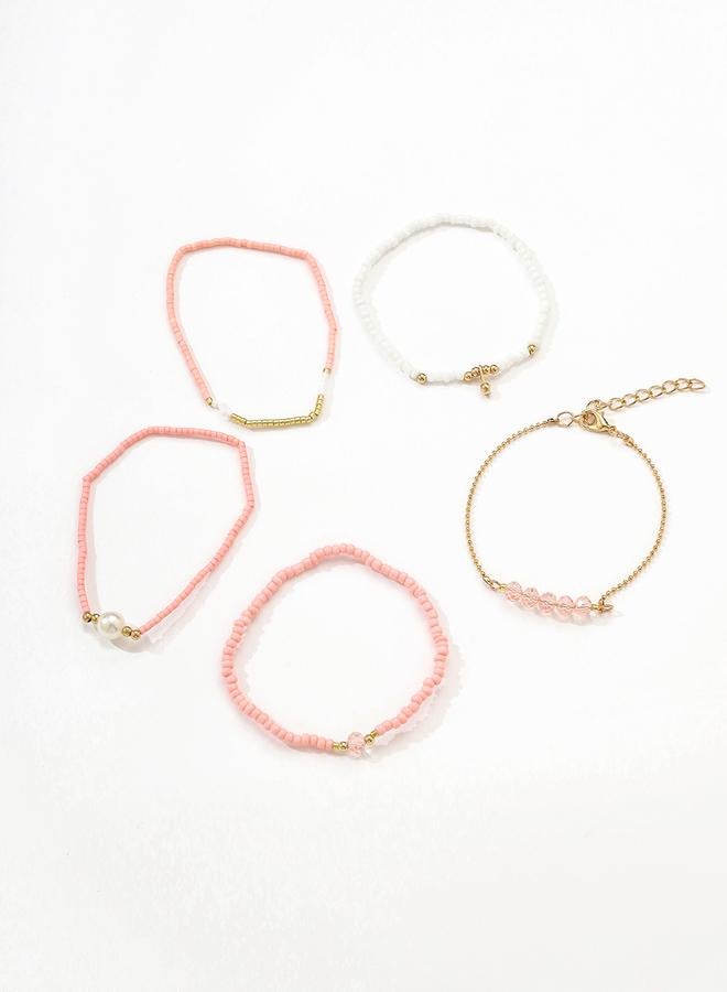 Take Two Set of 5 - Assorted Beaded Bracelets - Image 4