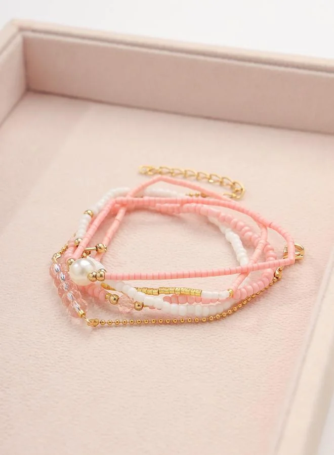 Take Two Take Two Set of 5 - Assorted Beaded Bracelets