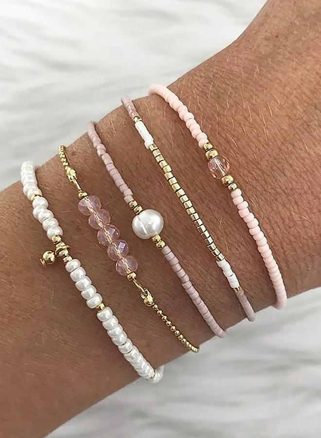 Take Two Set of 5 - Assorted Beaded Bracelets - Image 1