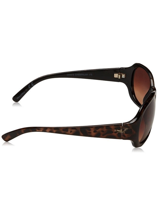 NINE WEST نظارات شمسية محظوظة للنساء بشكل بيضاوي 55 مم - Image 3