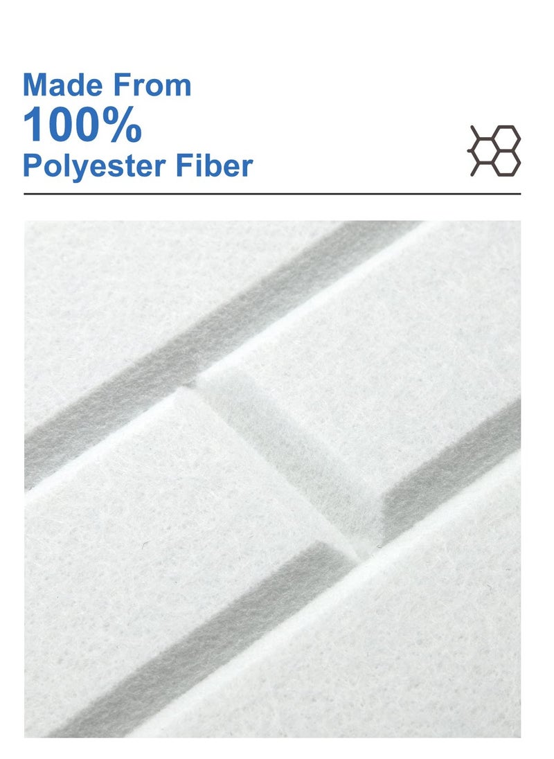 SYOSI - Soundproof Wall Panels, Acoustic Panels Sound Absorbing Self-Adhesive Sound Proof Panels for Walls, Brick Sound Proof Foam Panels for Wall Decoration, Gaming Room, Polyester Fiber Material (12 Pack) - Image 1