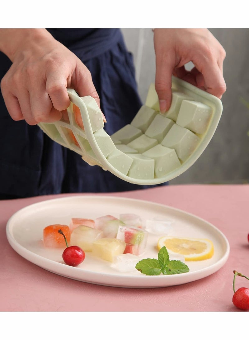 NIBEMINENT Ice Trays Silicone Cube Tray with Lid(3 Pcs) - Image 4