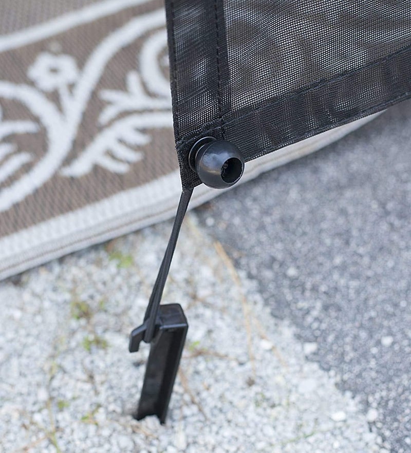 EXCELFU RV Awning Sun Shade Screen with Zipper - Image 3