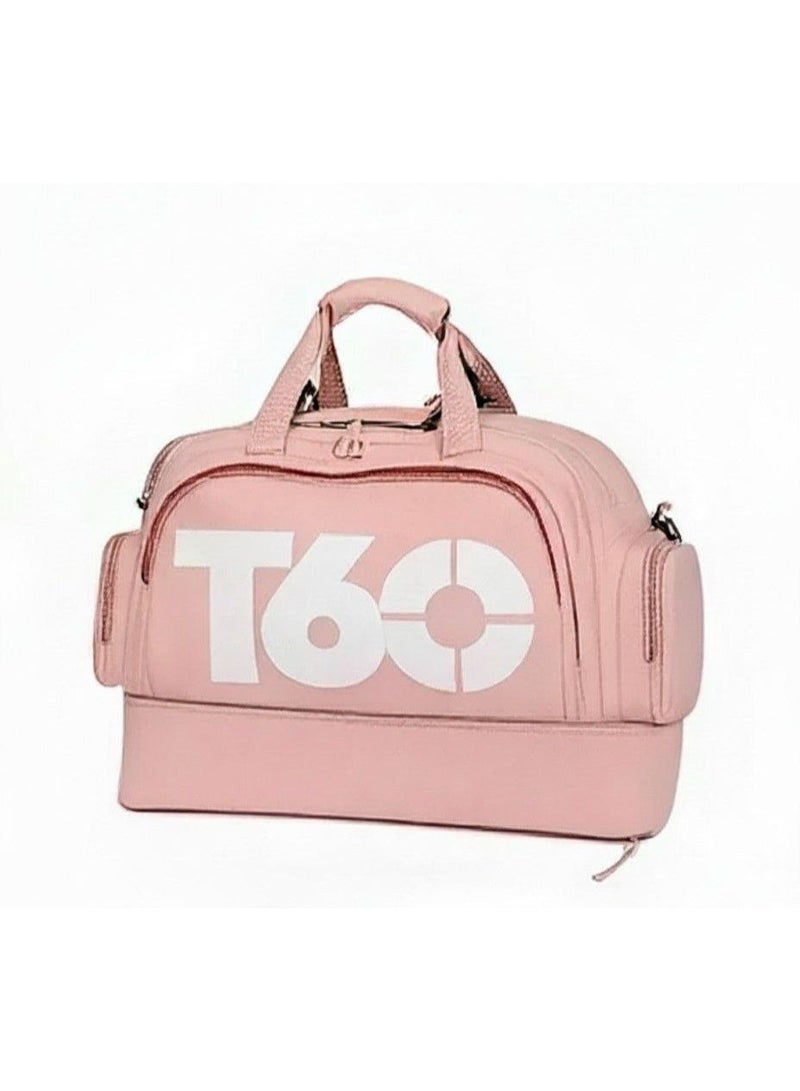 شنطة رياضية متعددة الاستخدامات، حقيبة سفر مع جيب للأحذية و جيب للملابس المبلل، سوستة توسيع، مقاومة للماء، للجنسين - Image 2