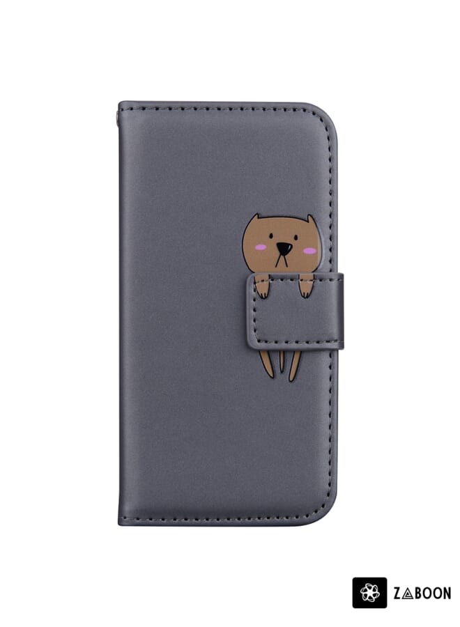 Zaboon Protective Case For iPhone 12 mini Cartoon Buckle Horizontal Flip Leather - Image 2