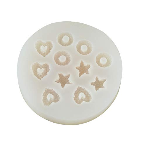 tyoungg 2 pcs Silicone Cereal Candle Bowl Molds Loop Star Heart Wax Rings Lucky Charms Candle Molds (Pack of 2) - Image 2