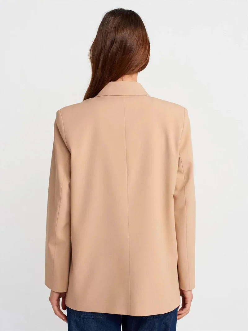 Dilvin DILVIN Long Crepe Blazer Jacket