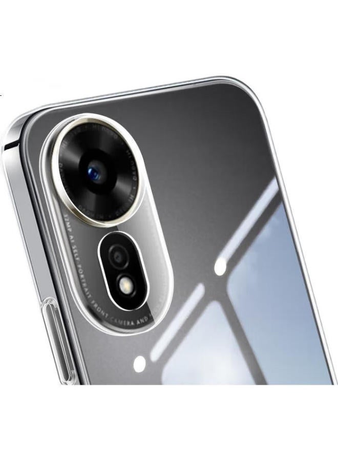 Freeson Slim Full Protection Anti-Drop Clear Tpu Soft Case For Huawei Hi Nova 12 Se, With Ring Holder And Lanyard, Transparent - Image 1