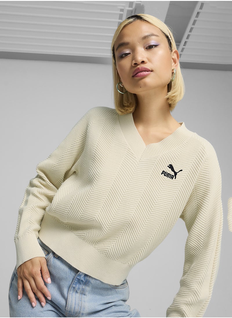 PUMA T7 Knitted Sweatshirt  - Image 1