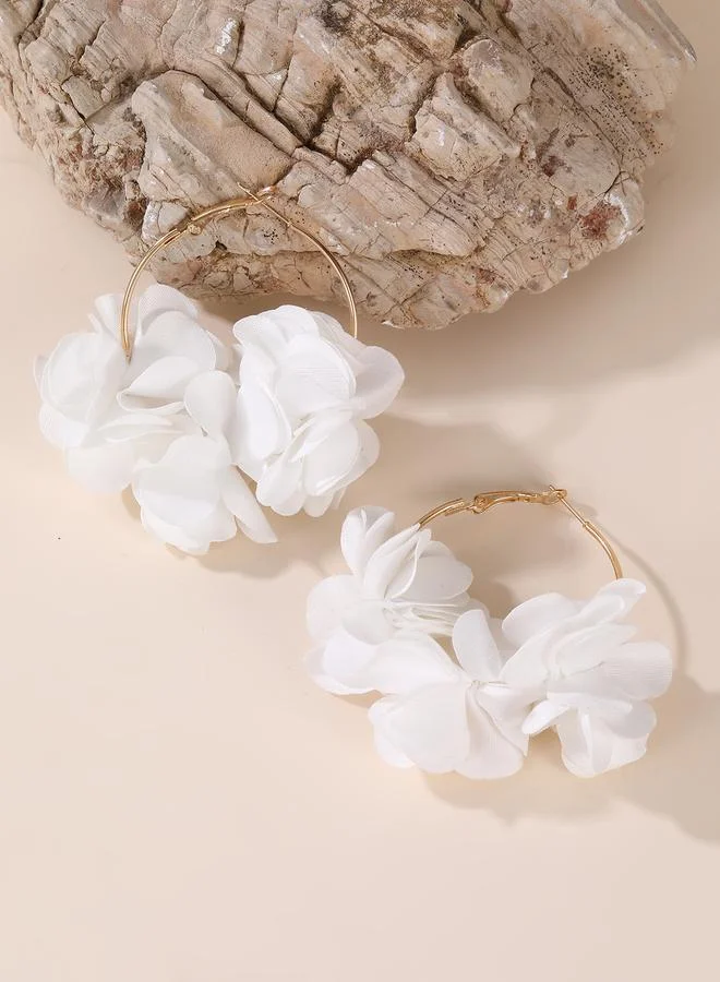 تايك تو Petal Hoop Earrings
