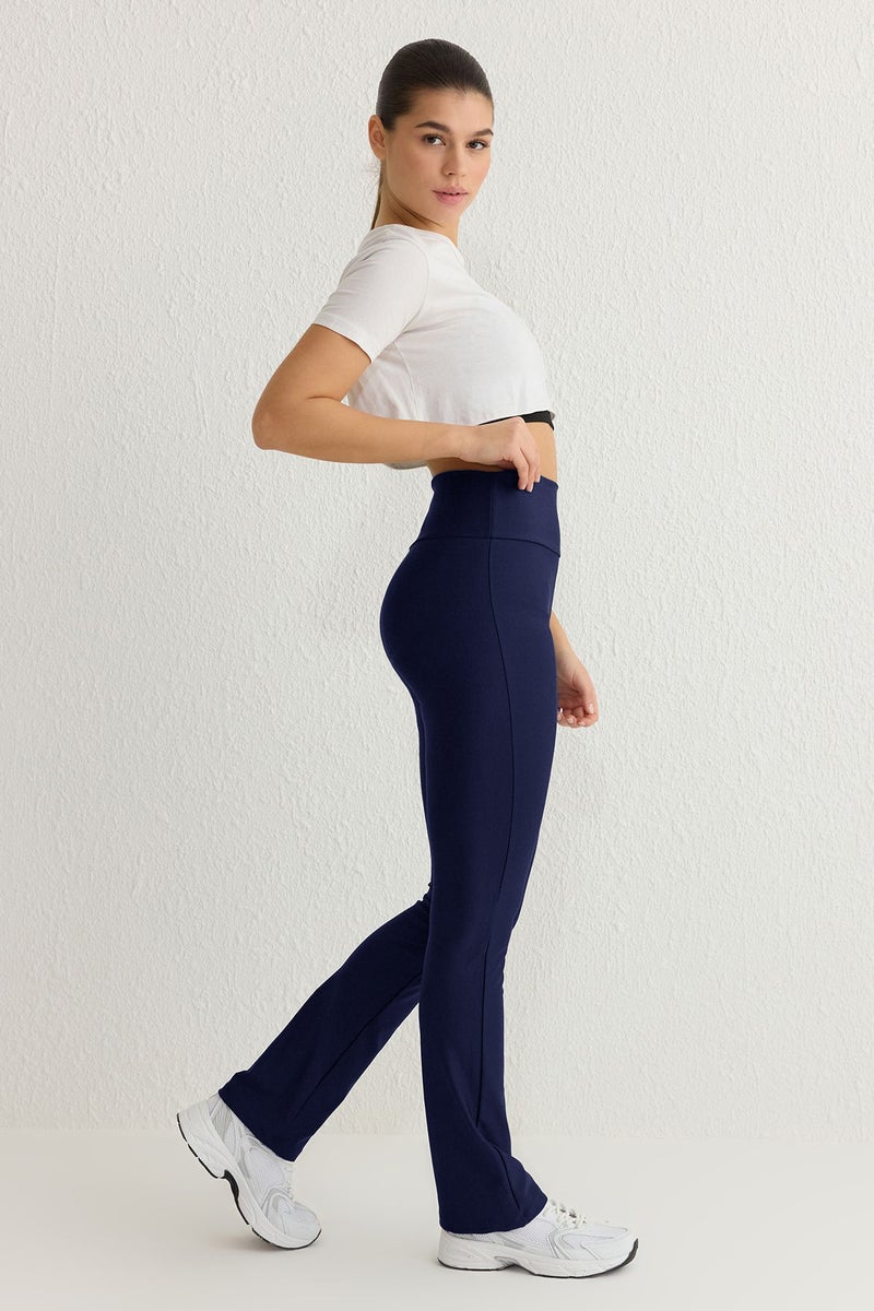 trendyol Navy Blue Full Length Straight Cut Recovery Diver Knitted Sports Leggings Thmss25Ty00009 - Image 1