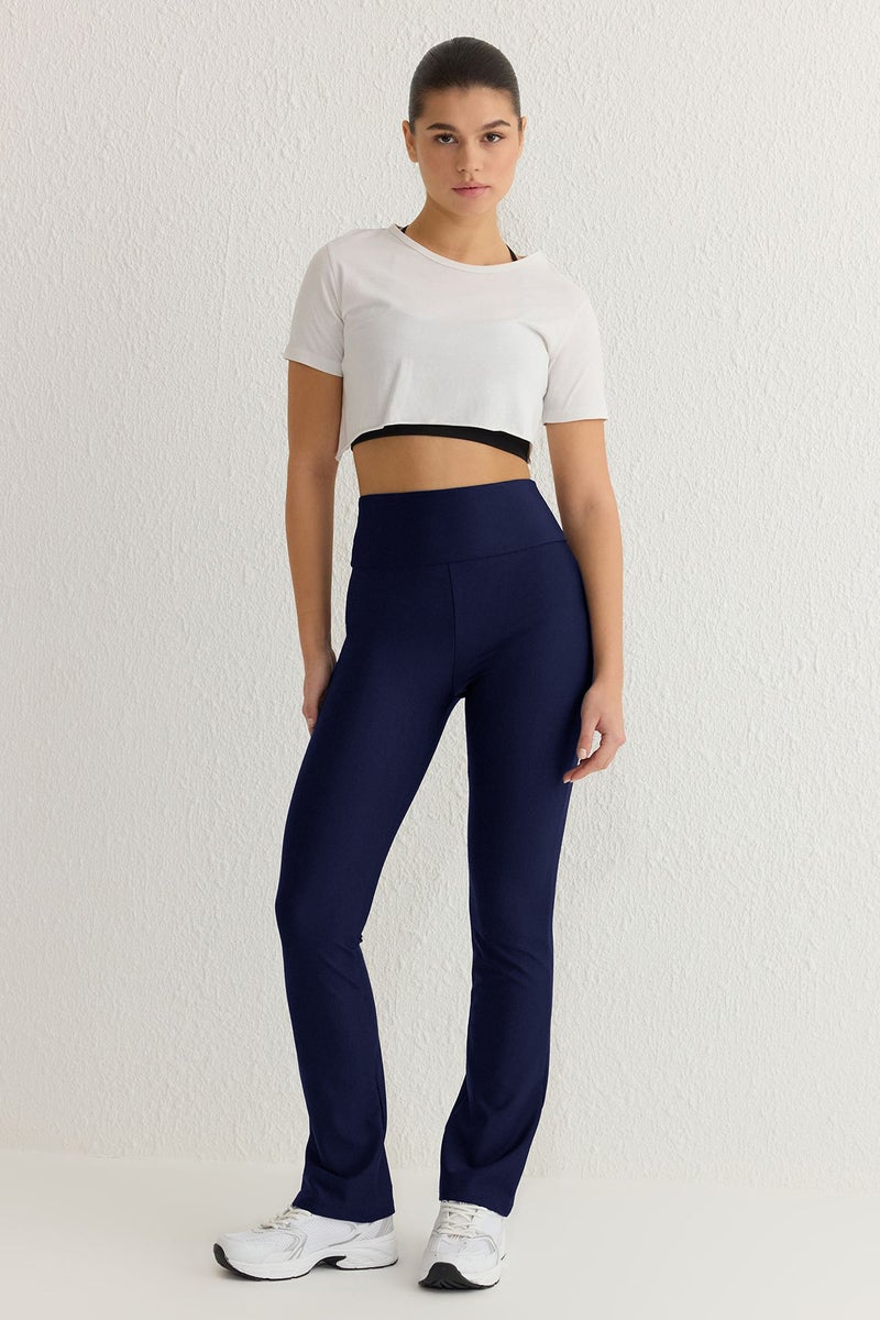 trendyol Navy Blue Full Length Straight Cut Recovery Diver Knitted Sports Leggings Thmss25Ty00009 - Image 2