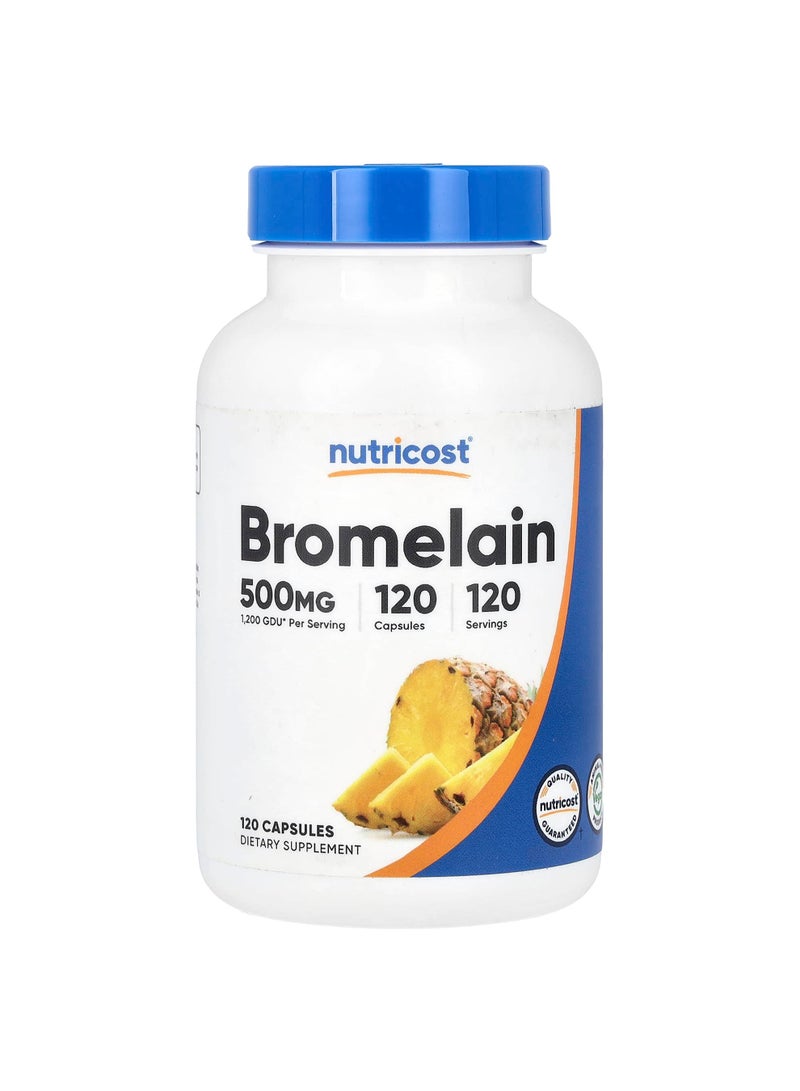 Bromelain, 500 mg, 120 Capsules