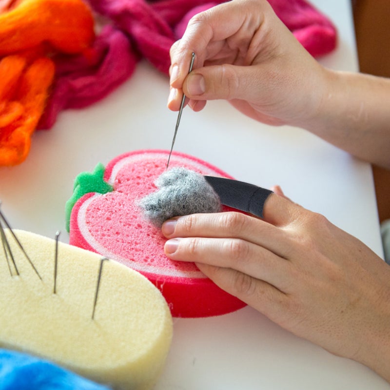 20 Pcs PU Leather Thimble Finger Protectors Practical DIY Felting Crafts Finger Cots - Image 4