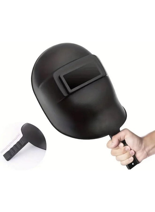 Biella Industrial Safety Handheld Welding Helmet Masks- Welding Headgear Facial Protection Cover For Radiation Protection High Temperature Resistance  - Image 3