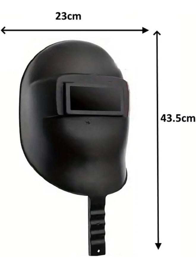 Biella Industrial Safety Handheld Welding Helmet Masks- Welding Headgear Facial Protection Cover For Radiation Protection High Temperature Resistance  - Image 2