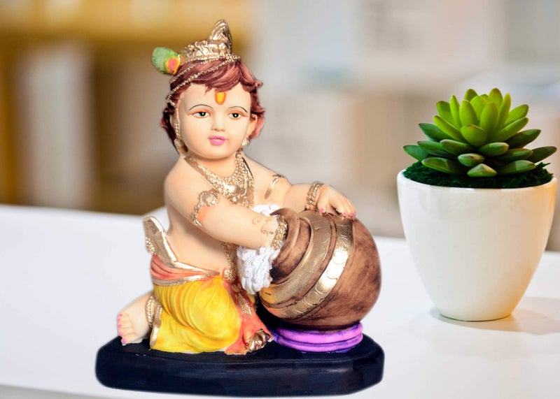 Mariner's Creation Krishna Idol for Home Decor and Gift | Krishna Statue | Home Decor Item Color- Multi size-15X9X18.5 CM - Image 1