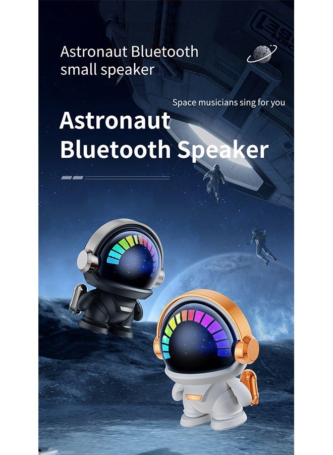 Portable Wireless Small Speaker, Astronaut Bluetooth Speakers Wireless, Cute Cartoon Colourful Ambient Light, Bluetooth 5.0 Technology, with TWS Pairing, Decor for Home/Party/Outdoor/Beach(White)  - Image 1