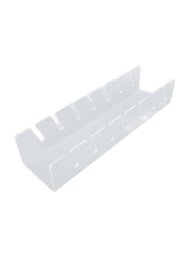 Hat Display Racks Hold 7 Baseball Caps Vertical Display Acrylic Baseball Cap Organizer for Closet Bedroom Transparent