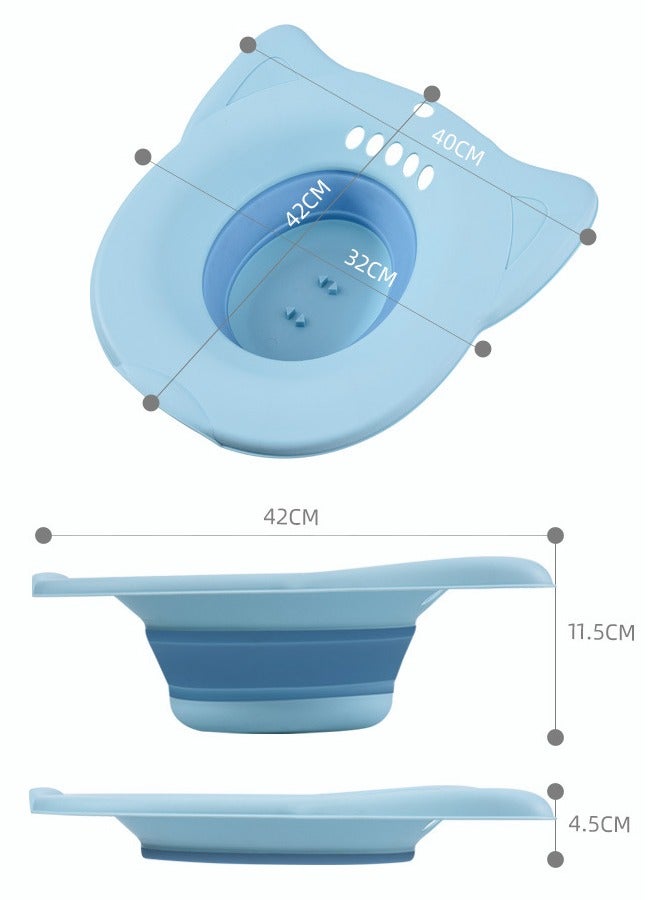 Generic Sitz Bath Basins Foldable Squat Free Sitz Bath for Over The Toilet Postpartum Care Hemorrhoid Treatment That Soothes and Relieves Inflammation Cleanse Anal Region (Pink)  - Image 5