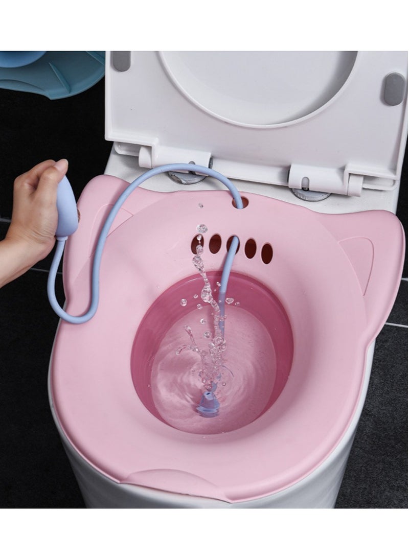 Sitz Bath Basins Foldable Squat Free Sitz Bath for Over The Toilet Postpartum Care Hemorrhoid Treatment That Soothes and Relieves Inflammation Cleanse Anal Region (Pink) - pzsku/ZA77066FBC3A6EA8D6CE7Z/45/_/1706943689/fae91b0c-b543-4b0c-a216-95e315bb293f