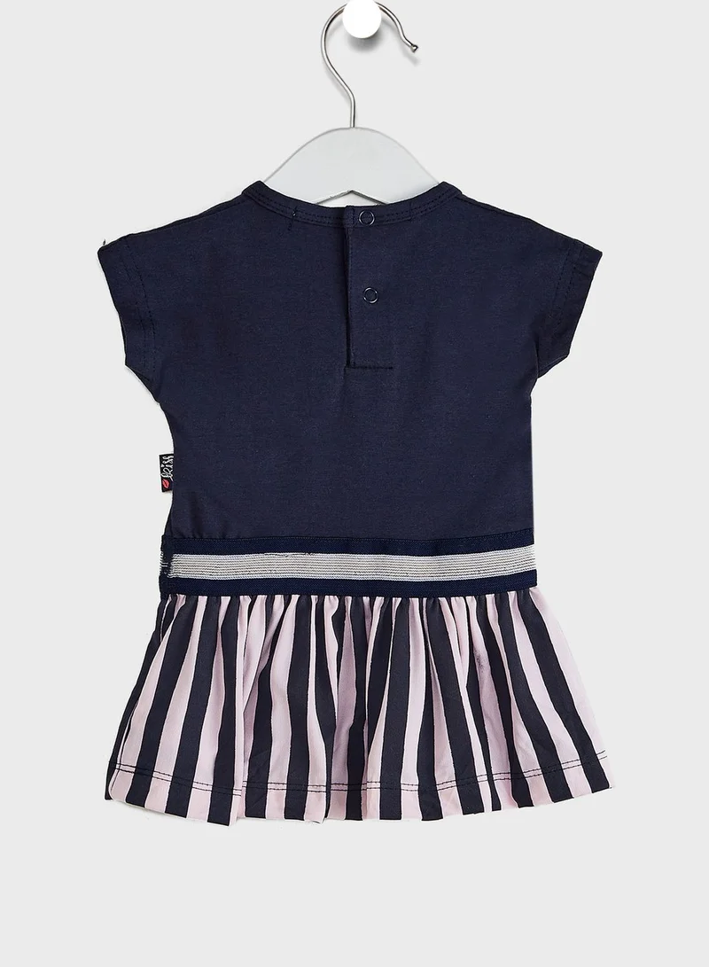 Dirkje Kids Slogan Dress