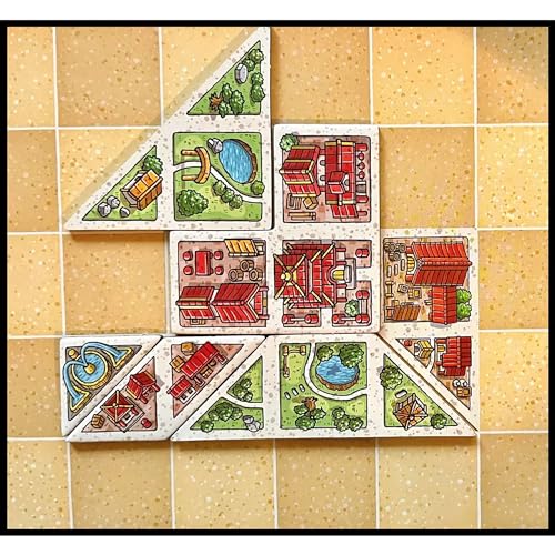 Capstone Games Tangram City Tile Laying Strategy Board Game Build Your City Bring Harmony to The Human Natural Realm Ages 10 15 Players - Image 5