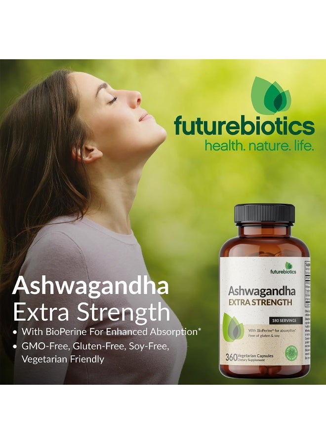 فيوتشر بايوتكس فيتشر بيوتيكس أشواغاندا القوة الإضافية مع بايوبيرين – 120 كبسولة نباتية – أعشاب أدابتوجين لدعم الطاقة والتركيز والتوازن اليومي – خالٍ من الغلوتين وفول الصويا وغير معدل وراثيًا - Image 3
