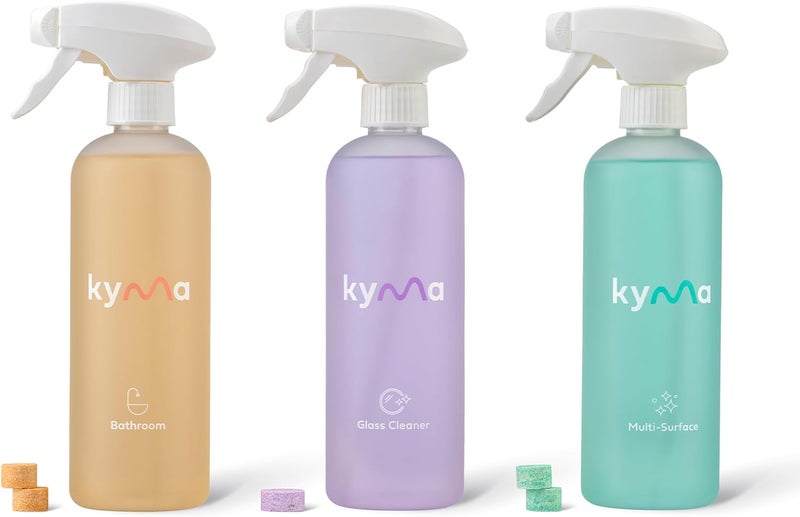 kyma Starter Kit - Multi-Purpose Non-Toxic Surface Cleaner, Kitchen, Bathroom and Glass Cleaner, Removes Grease and Dirt, No Microplastics, Cleans Powerfully and is Environmentally Friendly - Image 1