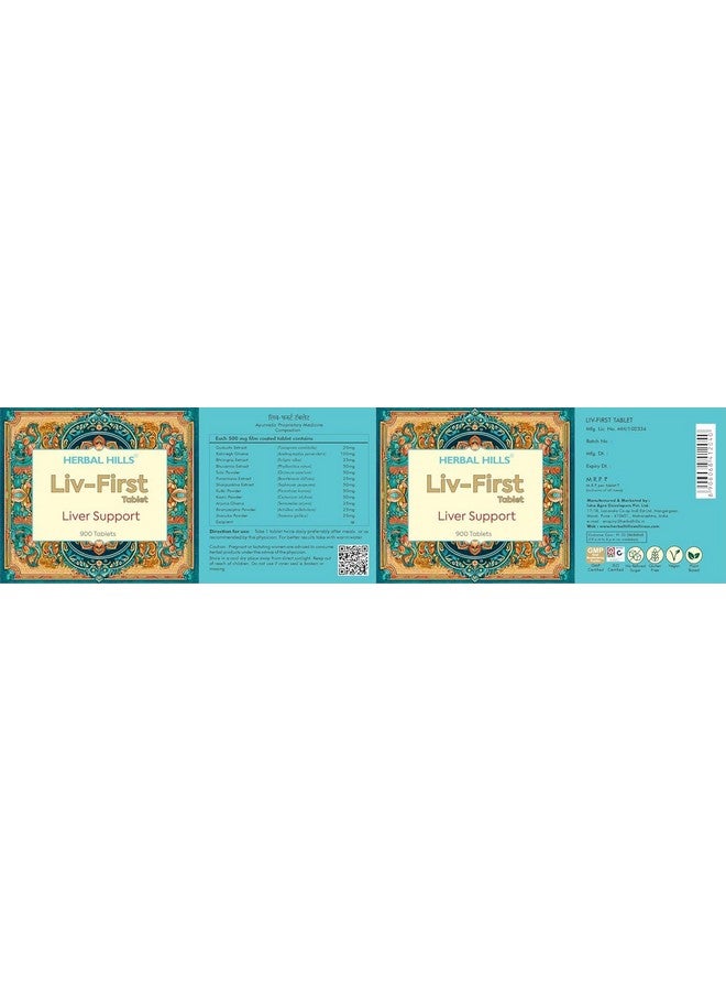 HERBAL HILLS Herbal Hills Liv First 900 Tablets  - Image 4