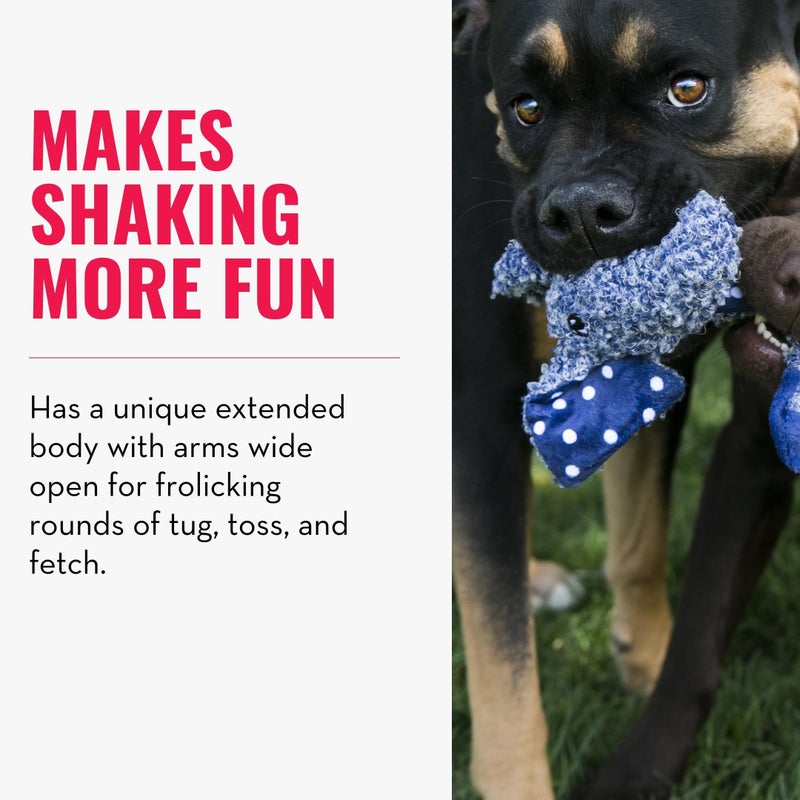 KONG Shakers Luvs Elephant - Long Body for Fetch and Tug - Blue (Large) - Image 3