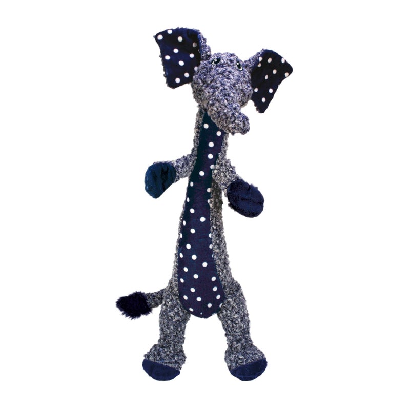 KONG Shakers Luvs Elephant - Long Body for Fetch and Tug - Blue (Large) - Image 1