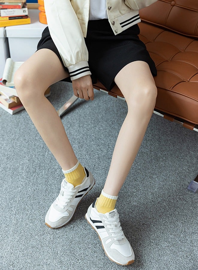 5 Pairs Striped Leisure Short Socks Cartoon Rabbit, Flowers Cute Cotton Socks Summer Ankle Boot casual cotton socks - Image 4