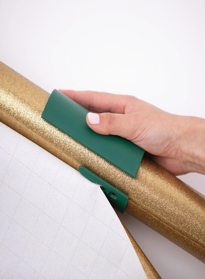 Little ELF Wrapping Paper Cutter (2-Pack) | As seen on Shark Tank | Made in USA | Green | Holiday Gift Wrap Paper Roll Holder and Cutter - Image 2