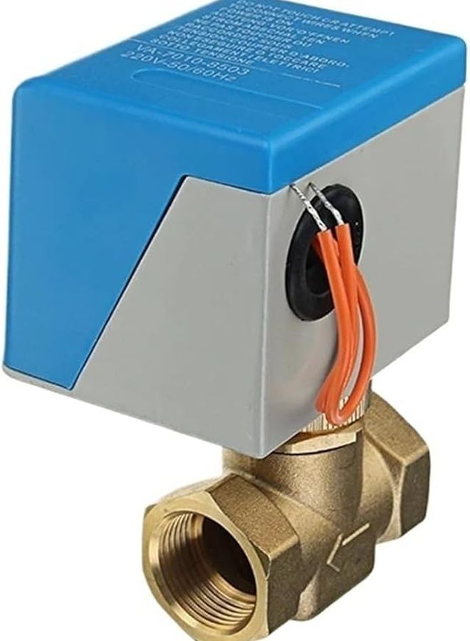 صمام كرة كهربائي من النحاس 2 سلك تيار متردد 220 فولت صمام إغلاق ثنائي الاتجاه 1 بوصة - Image 4