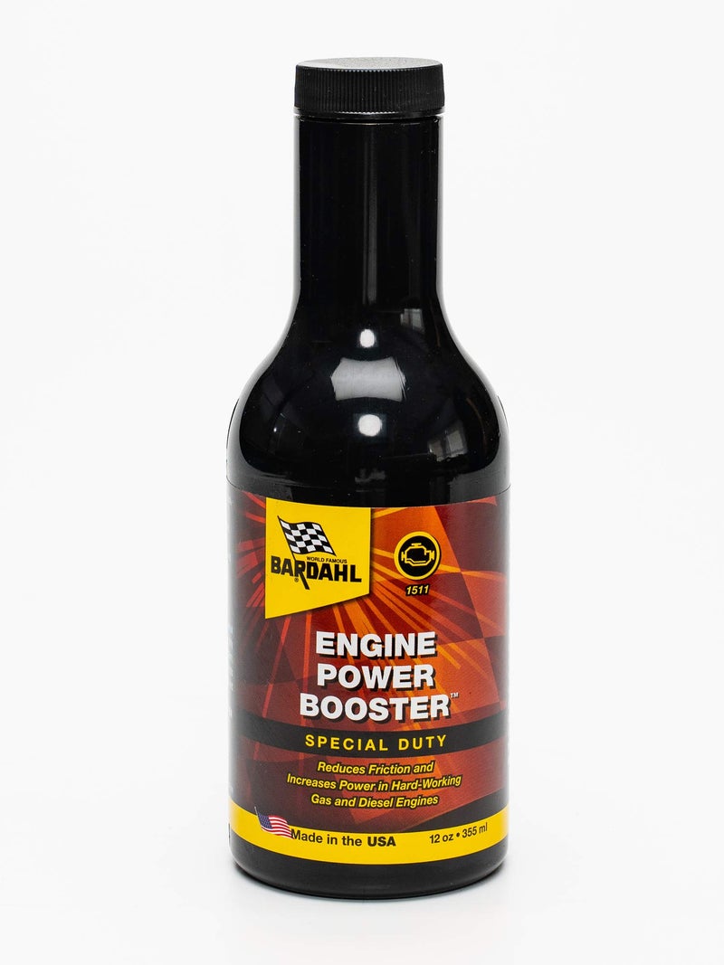 Bardahl 1511 Engine Power Booster  Motor Oil Additive for Engine Power and Efficiency  Car Engine Restore Treatment  Made for High Performance Heavy Loads Towing RVs Off Roading