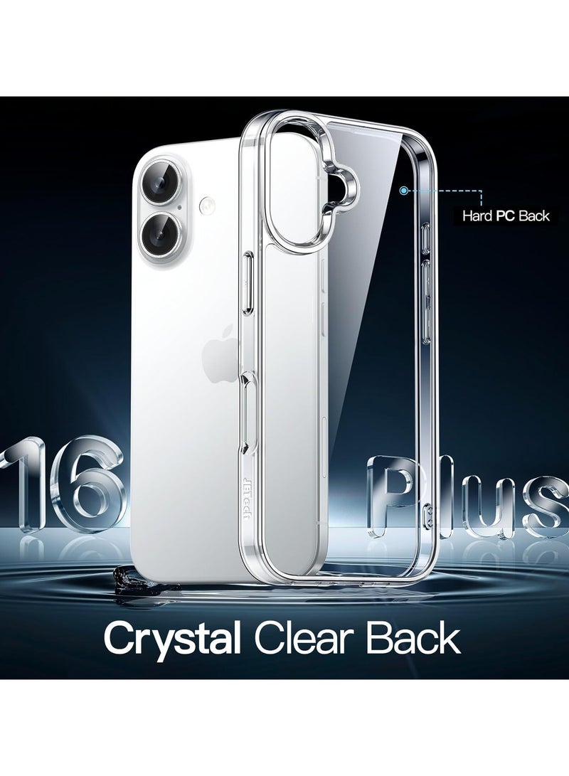 Mismo Clear Shockproof Case for iPhone 16 Plus – Ultra Thin Transparent TPU Cover, Anti-Scratch & Anti-Yellowing Crystal Clear Protective Bumper Case - Clear - Image 5