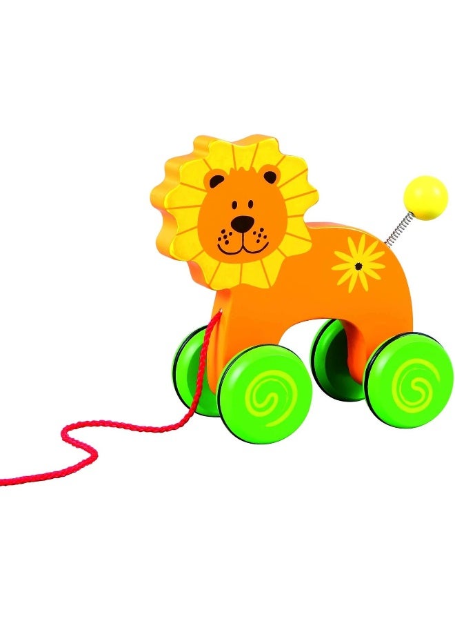 Lelin Lulu the Lion Pull Along Toy