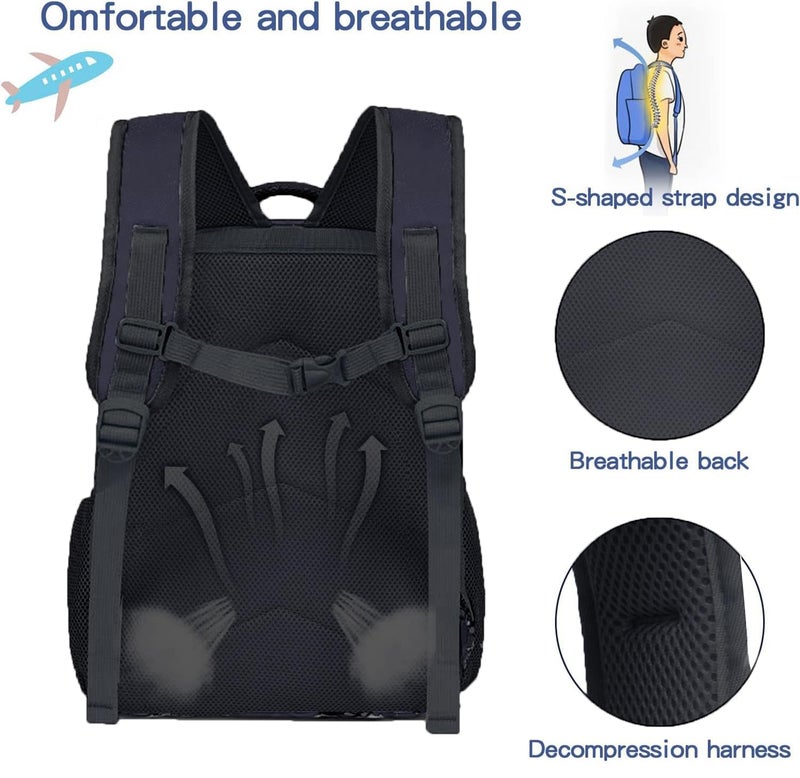 Frantic Waterproof Polyester 26 L 2 Compartment School Backpack with Pencil/Staionery Pouch School Bag Daypack Picnic Bag For School Going Boys & Girls (BK_Blue_Astronaut_24_B) - Image 5