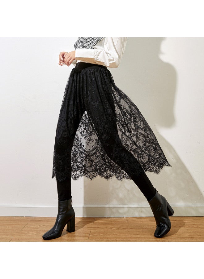 YaYa Cold-resistant Slim-fit Women's Solid Color Versatile Casual Pants Winter Warmth Cold-resistant Fashion Comfortable Down-filled Black Pants - Image 5