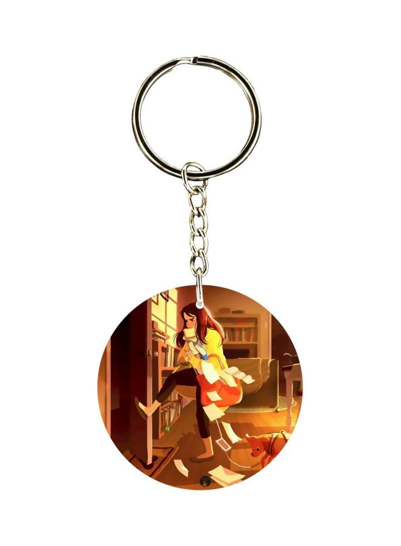 Cartoon Printed Keychain