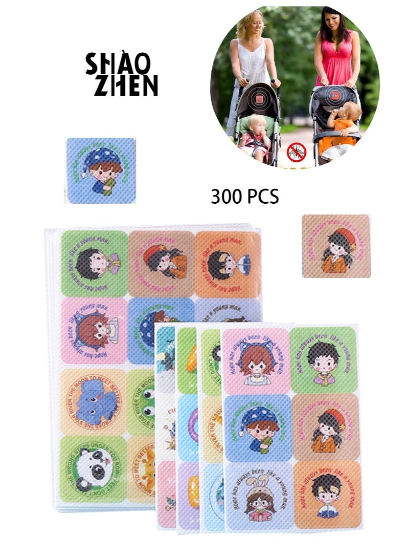 شاو تشن 300 عبوة لاصقات طاردة للبعوض للأطفال والكبار، لاصقات طاردة للبعوض، لاصقات طاردة للحشرات بزيت عطري طبيعي - Image 1