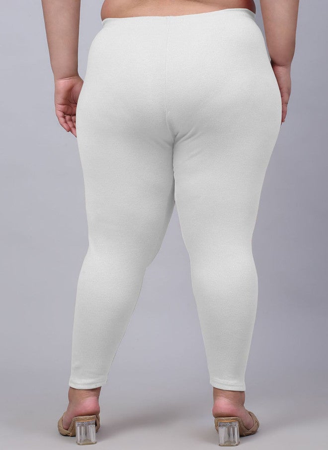 Trend Level Women Knitted Plus Size Ankle-Length Leggings - Image 3