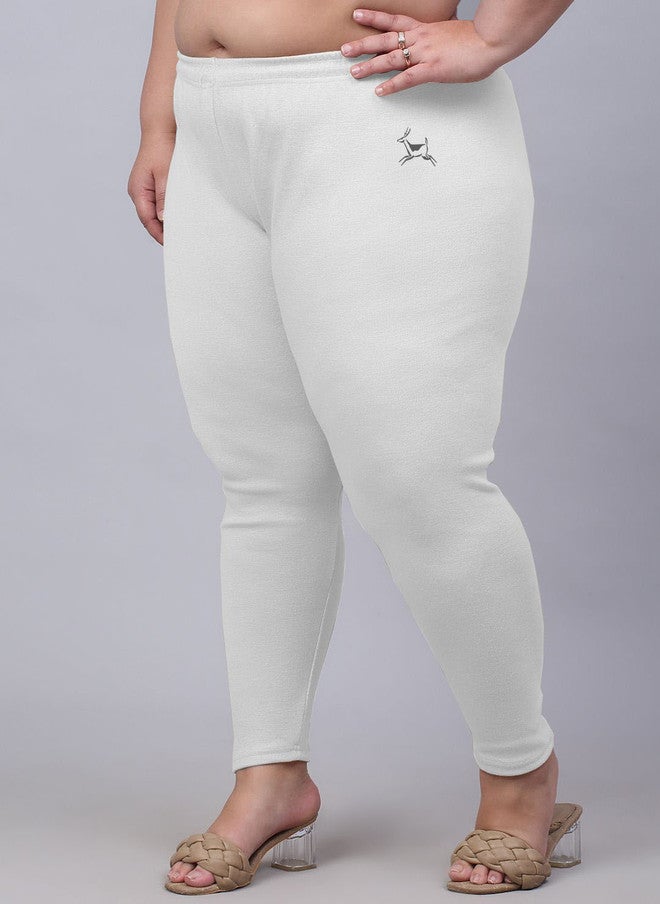 Trend Level Women Knitted Plus Size Ankle-Length Leggings - Image 2