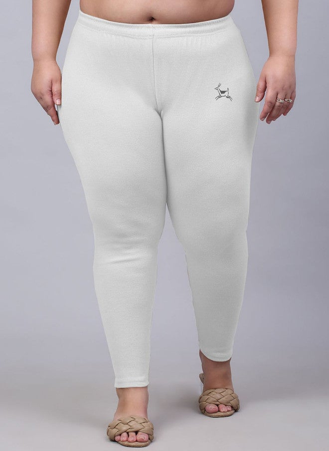 Trend Level Women Knitted Plus Size Ankle-Length Leggings - Image 1