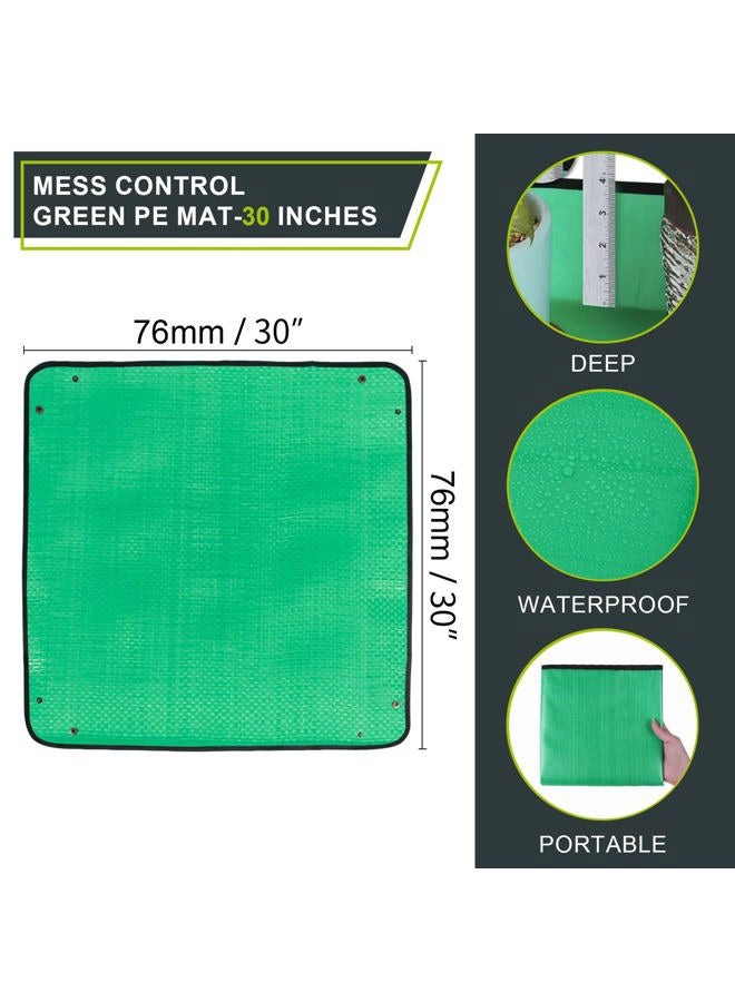 Azureblue 30" X 30" Repotting Mat for Indoor Plant Transplanting & Potting Soil Mix Block Container, Bonsai Tools Potting Tray Succulent Plant Orchid Potting Mat Indoor Gardening Tools Gifts for Gardener - Image 2